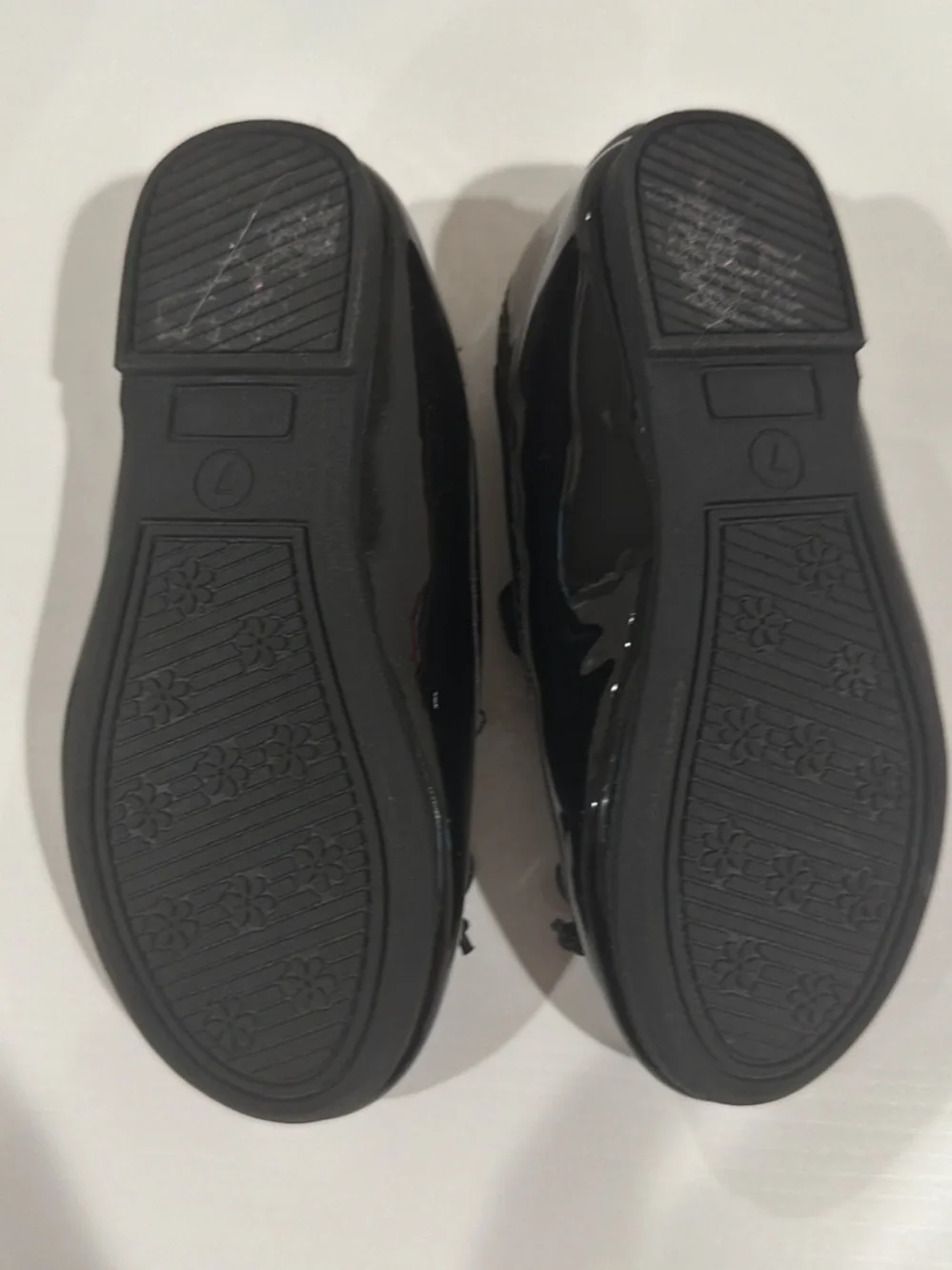 jumping beans Black Patent Mary Jane Flats with Bow